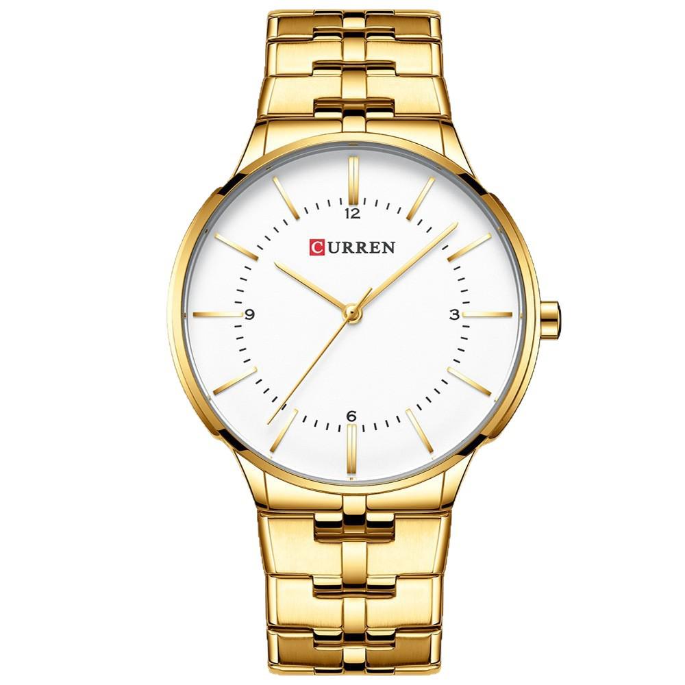 CURREN 8321 Men's Quartz Watch - Steel Band, Waterproof, Casual Business Style
