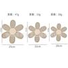 Top Quality Wooden Imitation Rattan Patterned Wall Art Pendant Bohemian Chrysanthemum Wall Decoration Home Living Room Wall