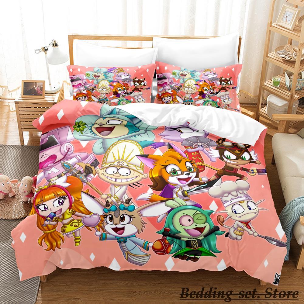 Game Miitopia Bedding Set Single Twin Full Queen King Size Bed Set Adult Kid Bedroom Duvetcover Sets Anime Parure De Lit Bed