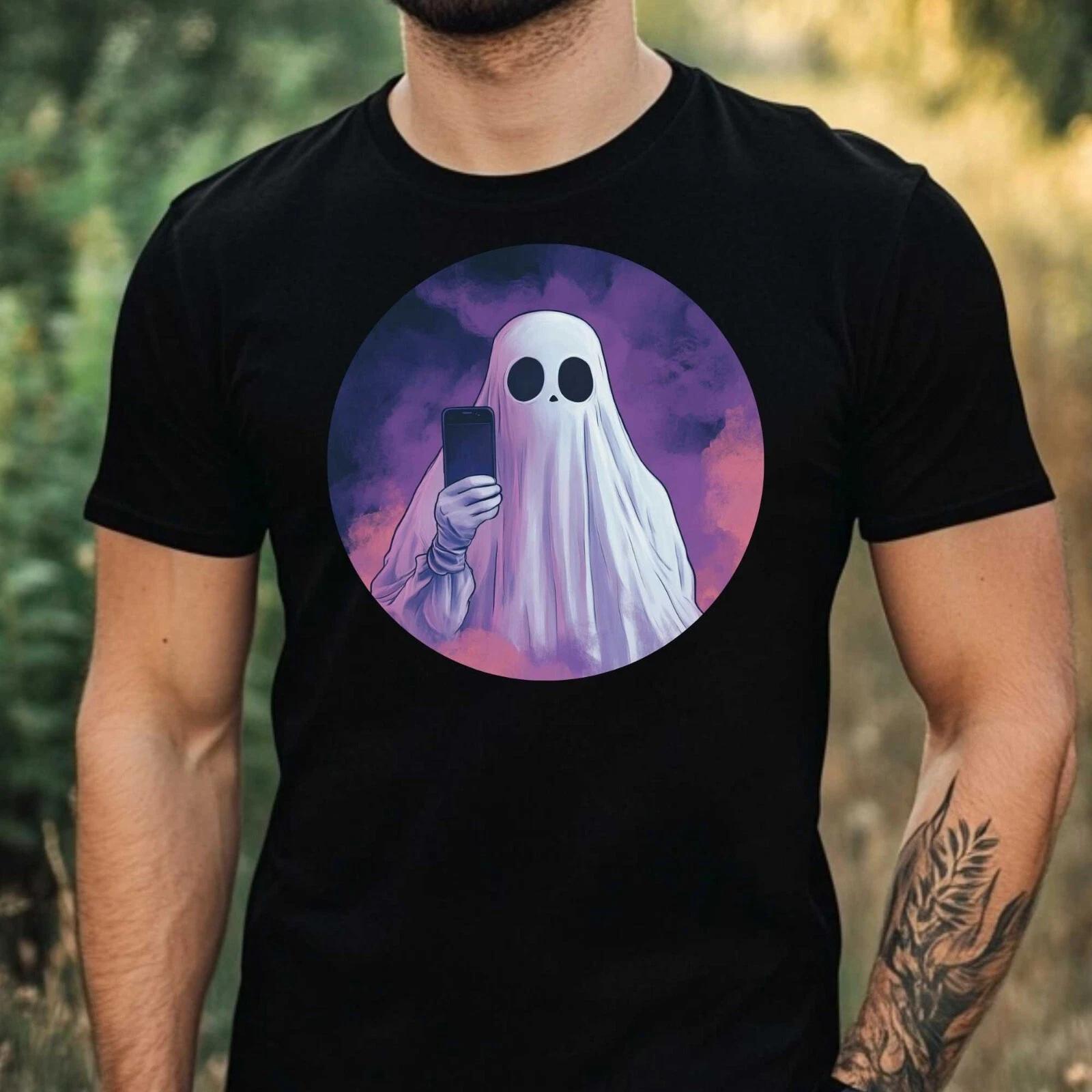 T-Shirt Herren Geister Selfie Motiv Baumwolle Größe XS bis 5XL XL