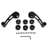 Window Handle 2pcs Alloy Window Handle Riser Winder Crank for Chevrolet Classic Car (Black)