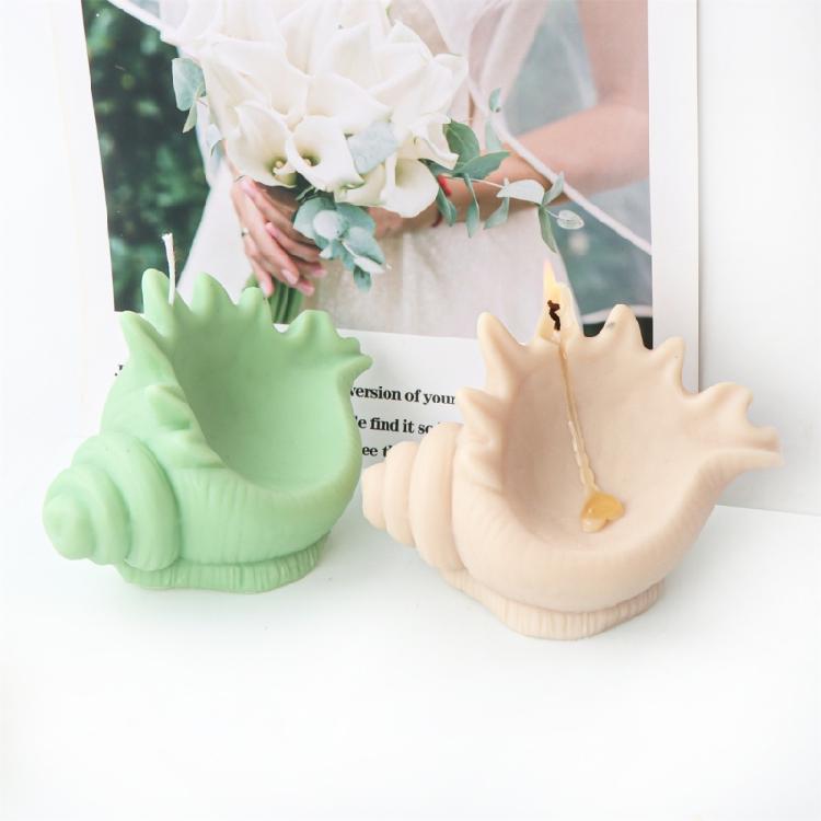 Conch Shaped Candle Mold for DIY Candle Soap Plasters Chocolate Home Decor