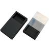 In Stock Black Cardstock Tea Flower Gift Box with Transparent Drawer Pull Kraft Paper Packaging