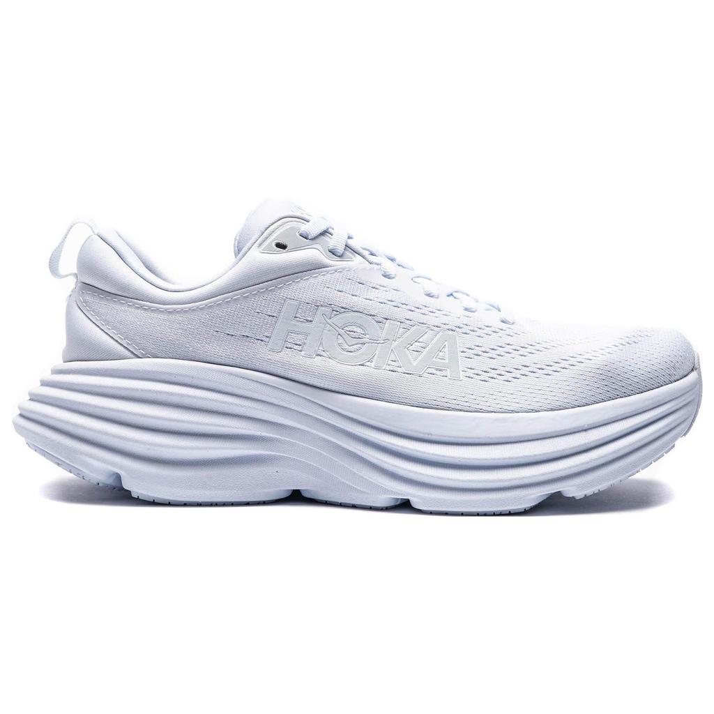 HOKA Bondi 8 Białe Damskie Sneakersy 1127952-WWH