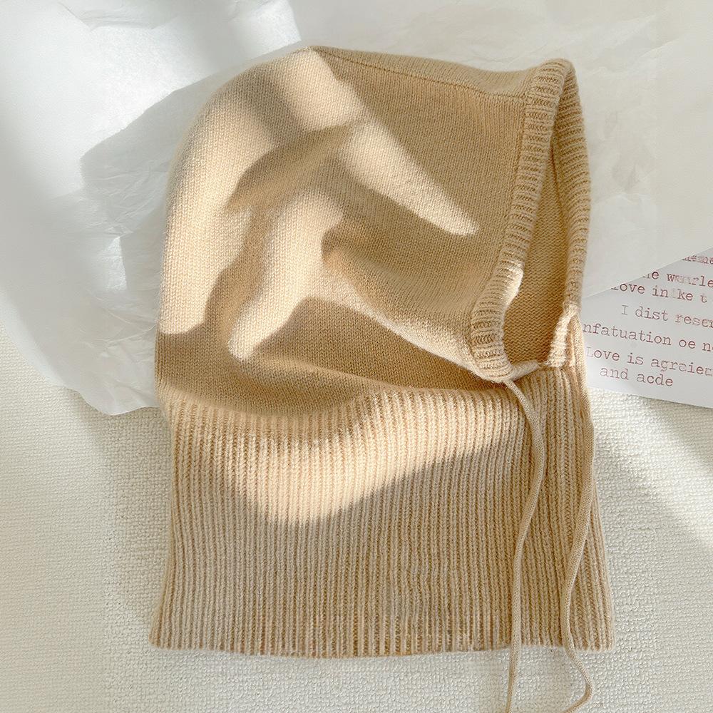 Autumn and Winter Men and Women Knitted Hats for Cervical Vertebrae Neck Scarf  Ears  Thickened and Warm