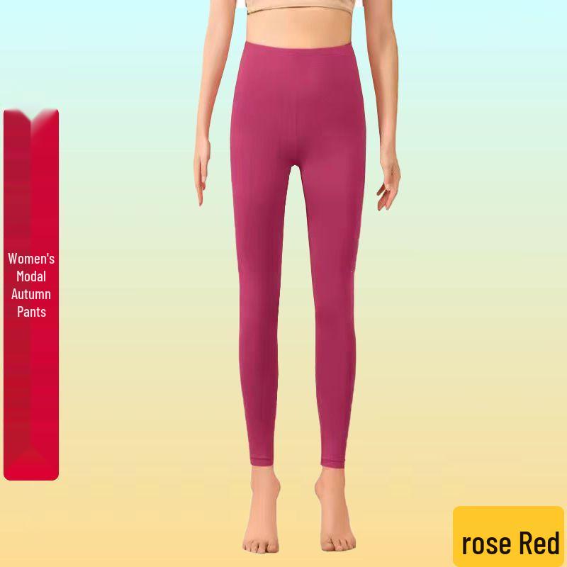 Women's High-Waisted Stretchy Modal Body-Shaping Base Pants for Autumn
