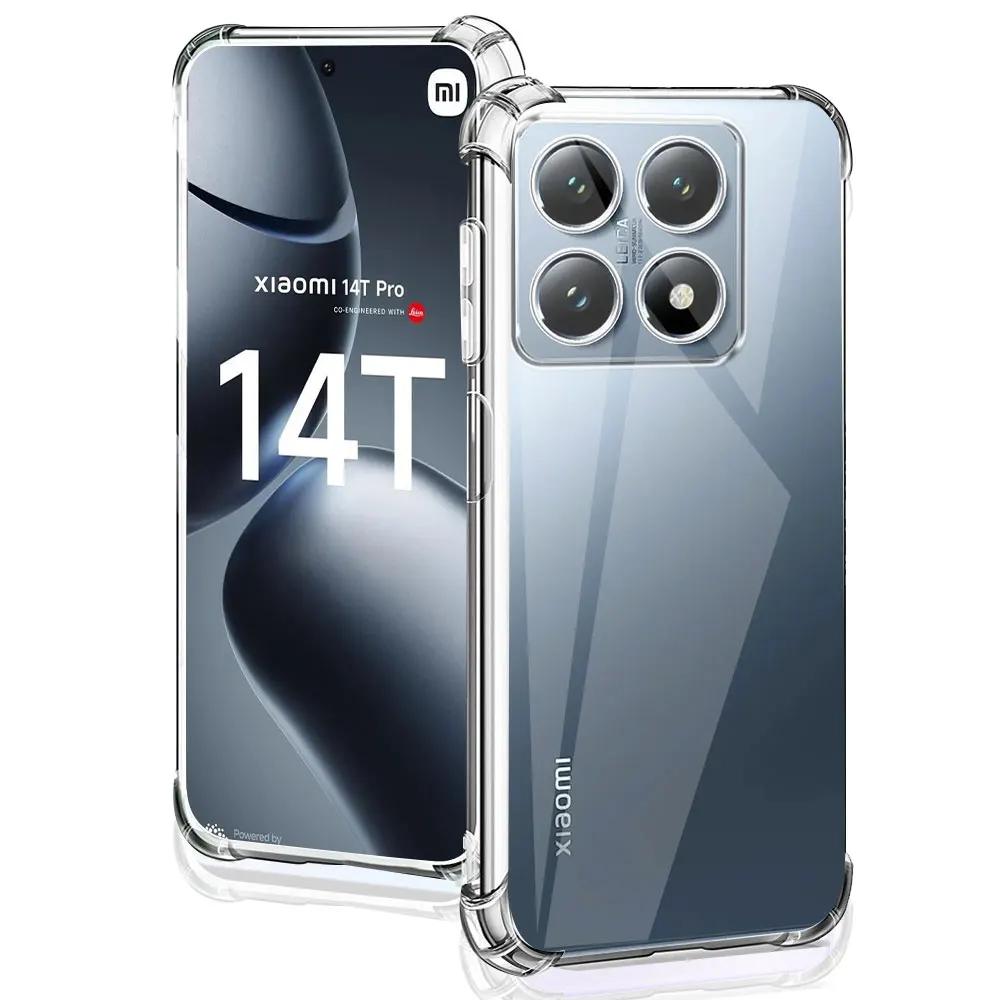 For Xiaomi 14T Pro Case Crystal Shell Soft Silicone Phone Cover For Xiaomi 14T 14t Clear Shockproof Airbag TPU Protector Bumper Xiaomi 14T