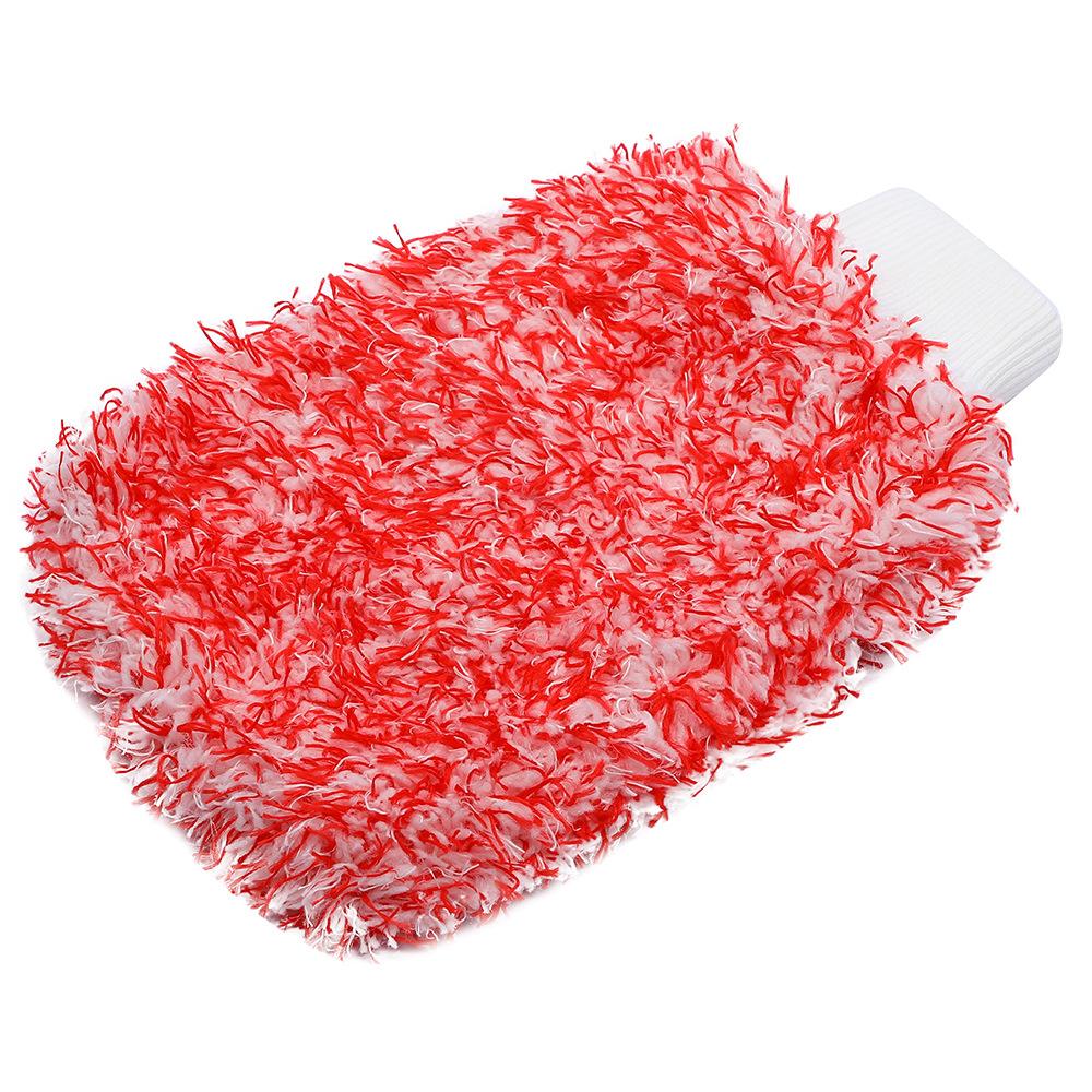 Microfiber Car Washing Gloves Thicken Coral Fleece Absorbent Water Anti-slip Cleaning Gloves Auto Cleaning Tools Car Accessoires