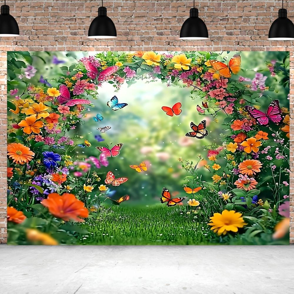 1Pcs Spring Landscape Background Decoration Background Winter Backdrop Decorations For Photo Studio Photo Booth Christams Party