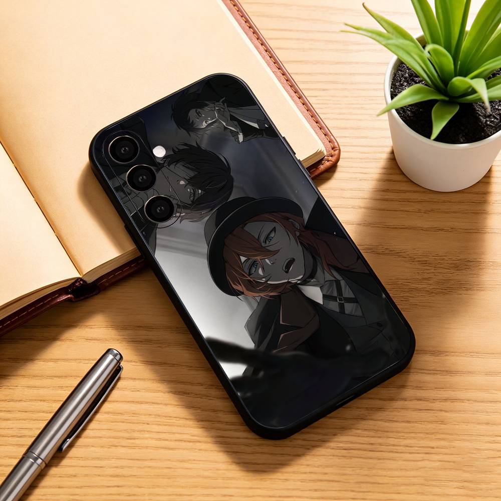 BSD D-Dazai Osamu   Phone Case Black Silicone Soft For Samsung Galaxy A73,A72,A71,A70,A53,A52,A51