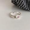 Pure Unique S925 Silver Geometric Design Ring Chic Accessory For Women Stylish