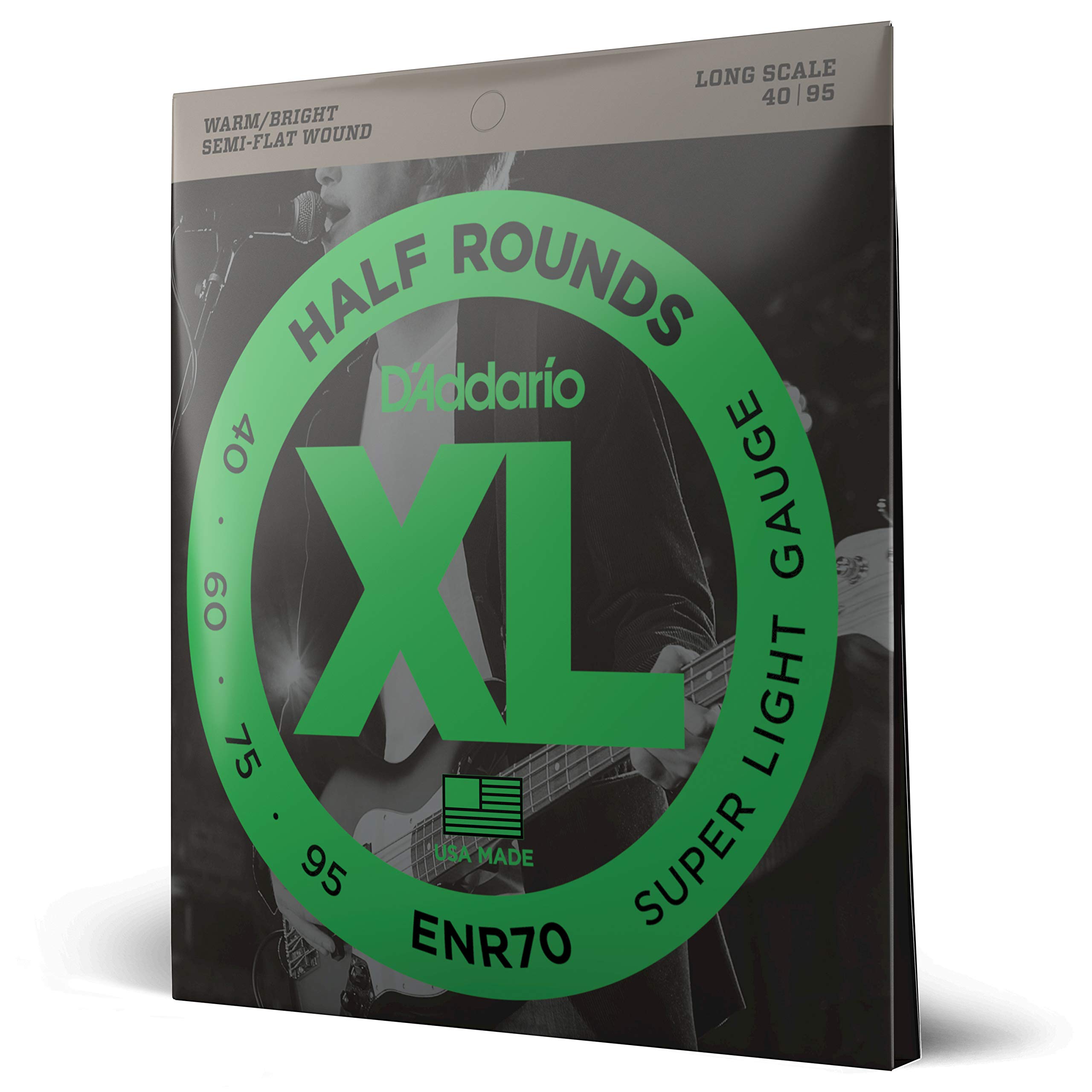 

Басовые струны Полуникель Длинная мензура ENR70 D Addario Круглые/Чистые .040-.095 [ ]