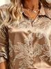Fashionable women's printed shirt, with an elegant style and long-sleeved design. Suitable for daily wear as well as for dates.