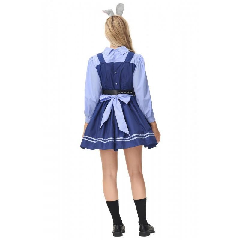 M-xl Langarm Judy Hopps Polizei Kostüm aus Zootopia für lustige Rollenspiel-Veranstaltungen