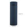 Stainless Steel Water Cups Tea Mugs Vacuum Bottle   (Dark Blue 500ML)