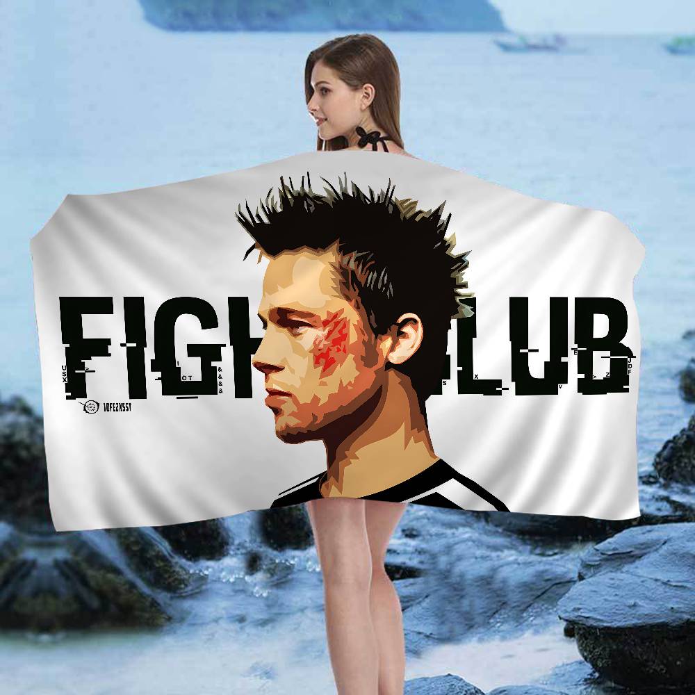 Fight Club Movie Microfiber Blanket Quick Drying Beach Towels Oversized Printing Super Absorbent Pool Towel Blanket
