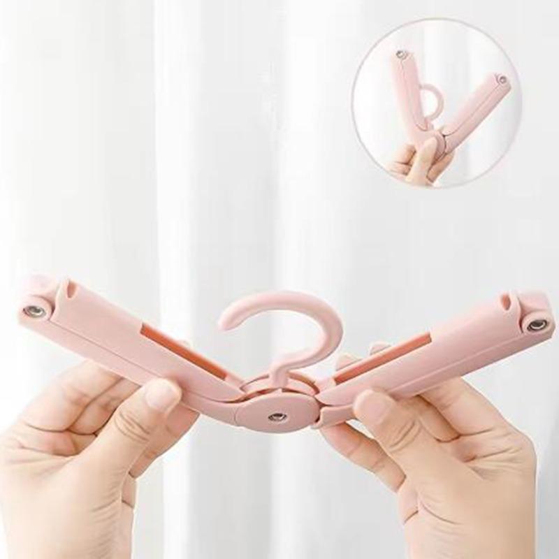 Foldable Clothes Hanger Travel Hanger Folding Cloth Hanger Closet Organizer Hanger For Clothes Drying Rack Wardrobe Clothes Rack