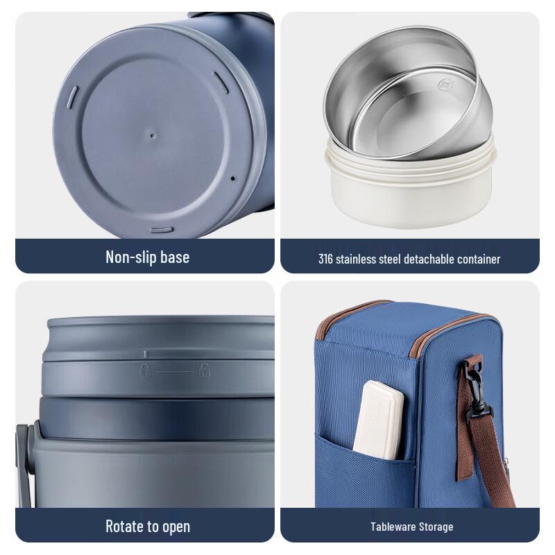 TAFUCO T0290 316 Stainless Steel 4-Layer Thermal Food Jar