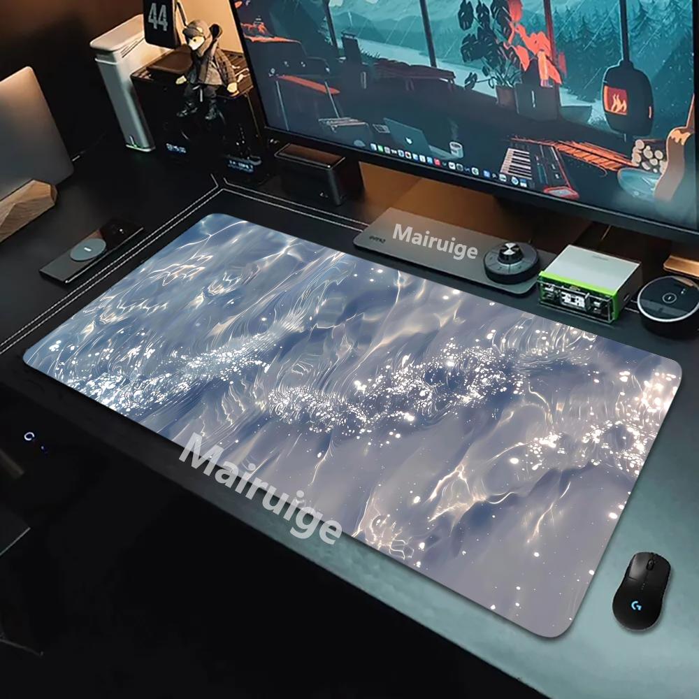 Dreamy Waves Mouse Pad XL Computer Accessories Office Game Table Mats XXL Rubber Anti-slip Gaming Keyboard Mousepads Desk Pads