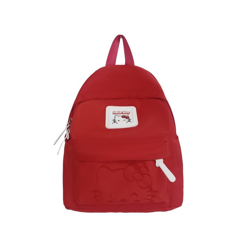 

Foreign Style Solid Color Boys And Girls Backpack Cute Cartoon Kindergarten Primary School Students Schoolbag Children S Backpack красный
