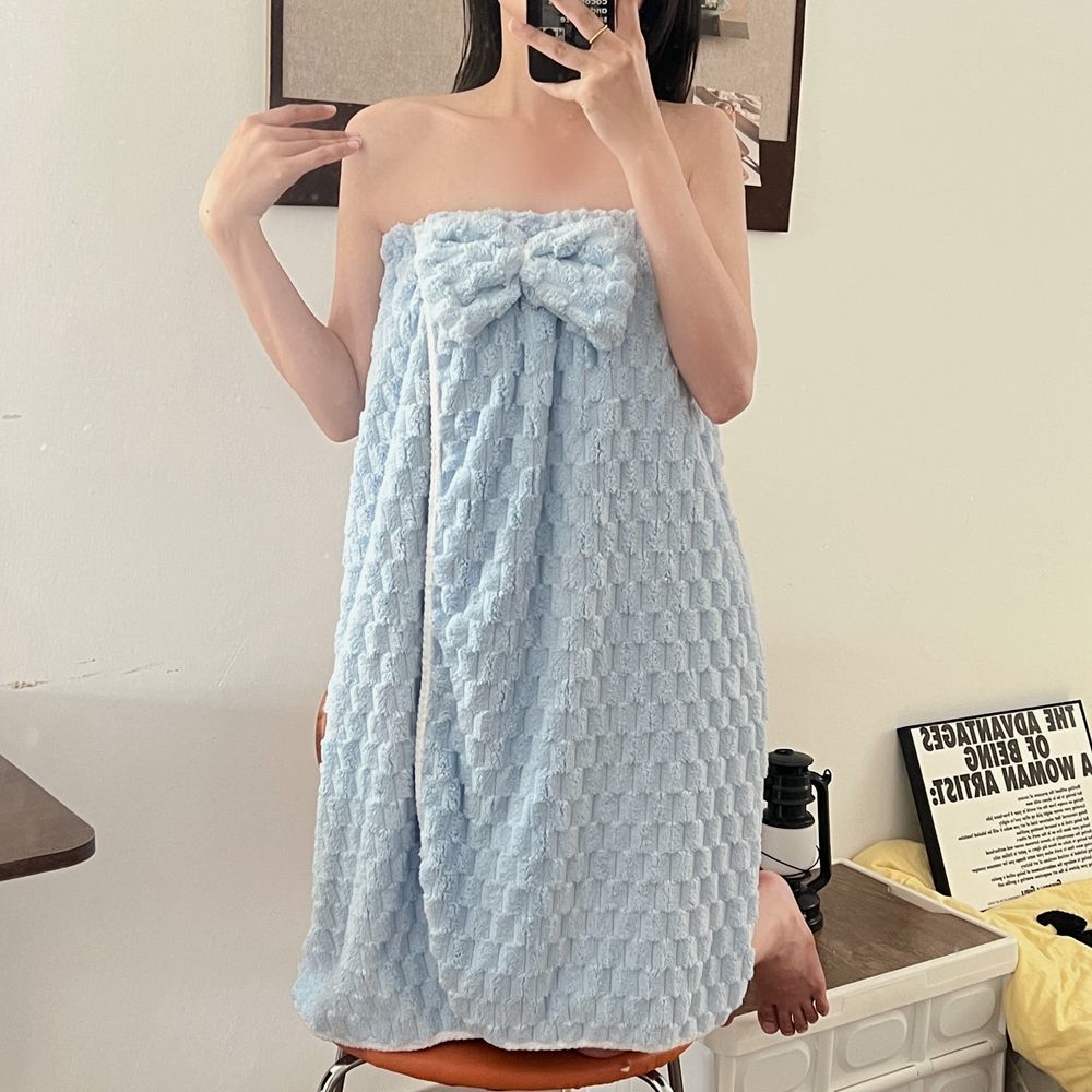 Women's Large Bath Towel Wrapped Towel Household Cotton Soft Absorbent Non-linting Bath Skirt Bathing Cute Ins Wind
