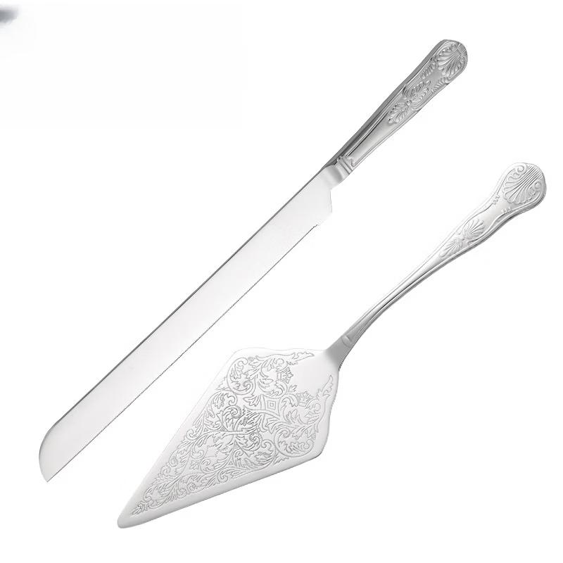 304 Stainless Steel Cake Knife and Scraper Set