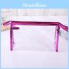 Transparent Fashionable Ladies Travel Cosmetic Bag Waterproof Pu Material