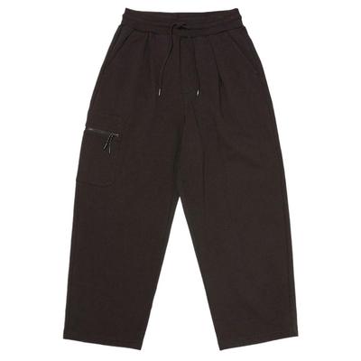 Vans X Bolin Collaboration Asian Artist Series Elastic Waist Drawstring Solid Color Casual Pants Unisex Pants Black VN000KDRBLK1