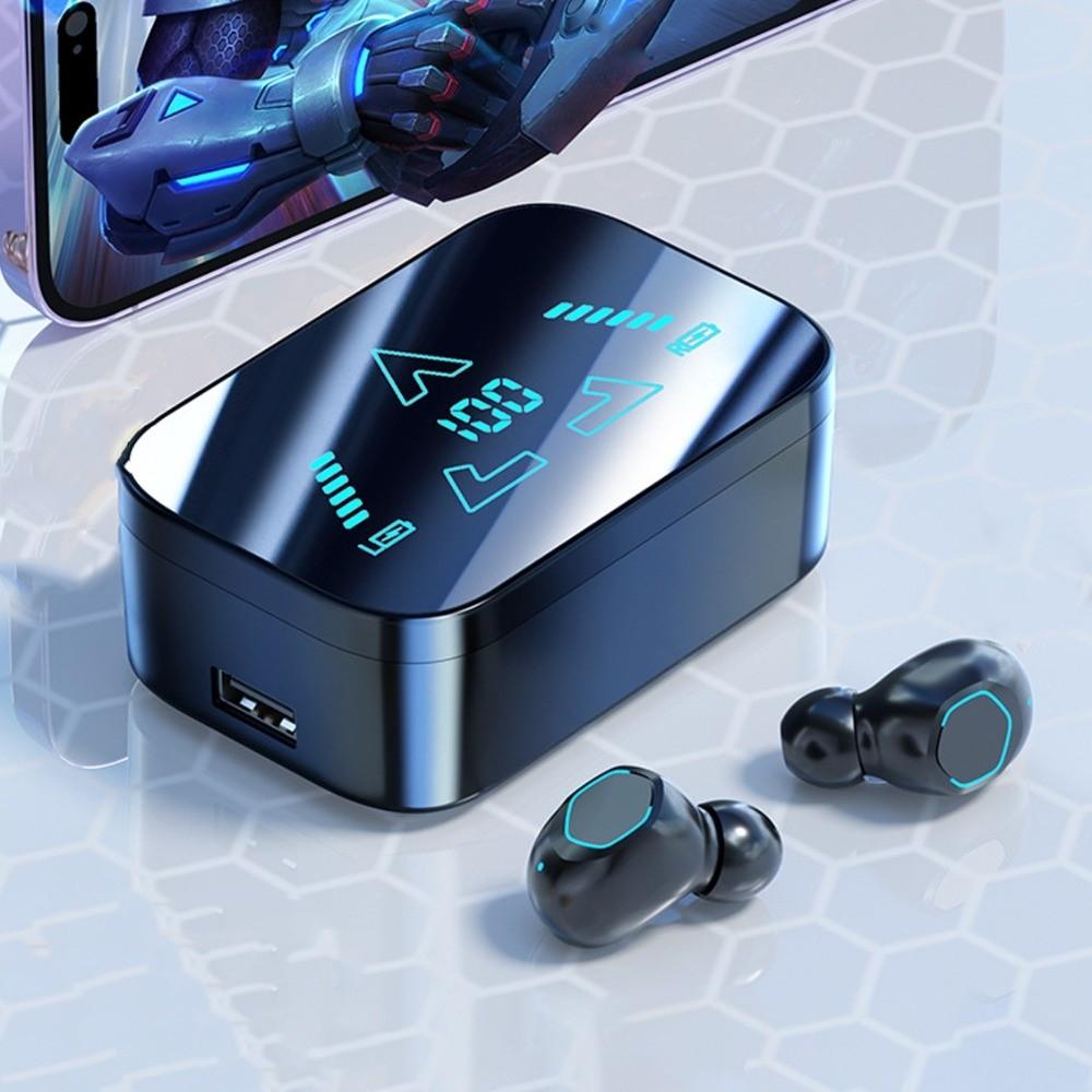 LED Display Wireless Bluetooth Earphones Noise Reduction Bluetooth Headphone  Listening Music