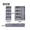 MaT Store Cutlery Case, Cutlery Storage, Kitchen Chopstick Holder, Drawer Divider, Gray
