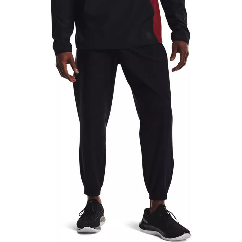 Under Armour Pantalones Largos de Punto Cónicos Casuales para Correr en Cualquier Lugar Pantalones para Hombre Negro 1366510-001