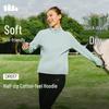 Bananaunder Women's Quick-Dry Half-Zip Sweatshirt