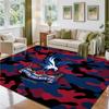 Crystal Palace Football Design Crystal Velvet Rug Soft Decorative Mat for Bedroom Entrance