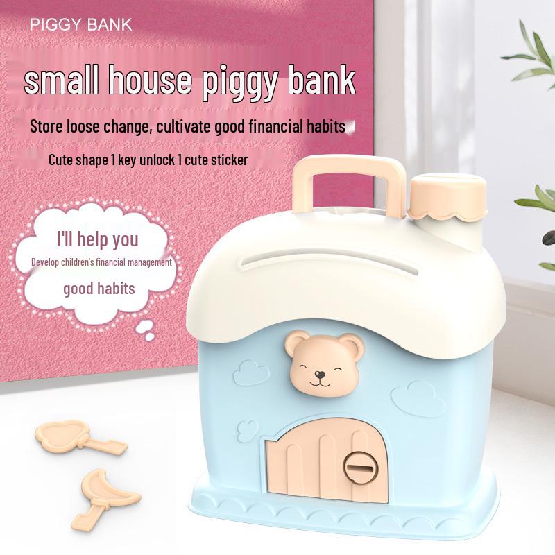 2026 Stylish DIY Piggy Bank with Stickers – Large Capacity Safe Box Toy for Kids