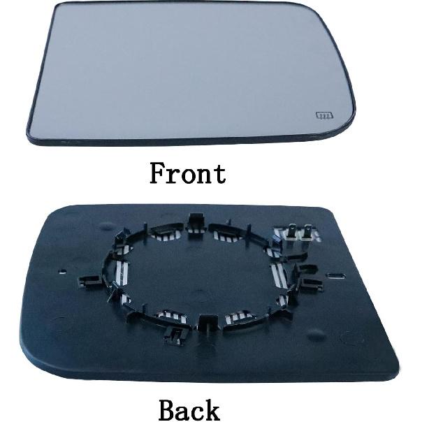 Heated Repl. Glass Right Passenger Side Compatible With Dodge Ram 1500 2500 3500 2009 2010 2011 2012 2013 2014 2015 2016 2018   Tow Flat Mirror Big