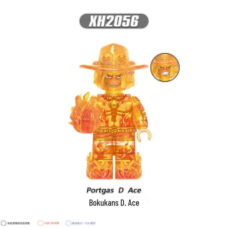 X0355 Anime Pirate Building Blocks Figure Toy with Bag Packaging