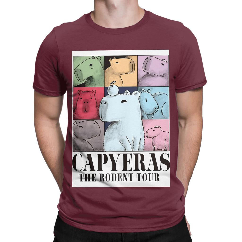 Capyeras Graphic 100 Cotton TShirt Capybara Tops Tees For Unisex