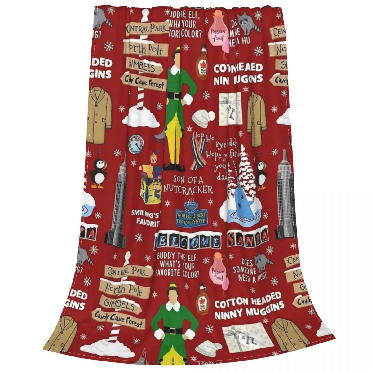 

Buddy The ELF Щелкунчики одеяло Рождество фланель новинка теплые пледы для домашнего текстиля декор 30x40in