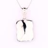 Natural Tanzanite Oval Pendant 925 Sterling Silver Rhodium Plated Handmade Fine Jewelry Gift for Her