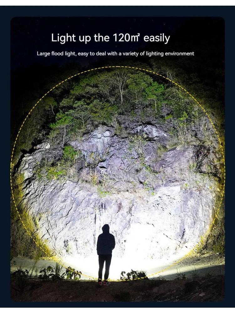 LED Camping Tent Light Rechargeable Searchlight High Power Outdoor Emergency Lighting Waterproof Portable Hanging Night Lamps