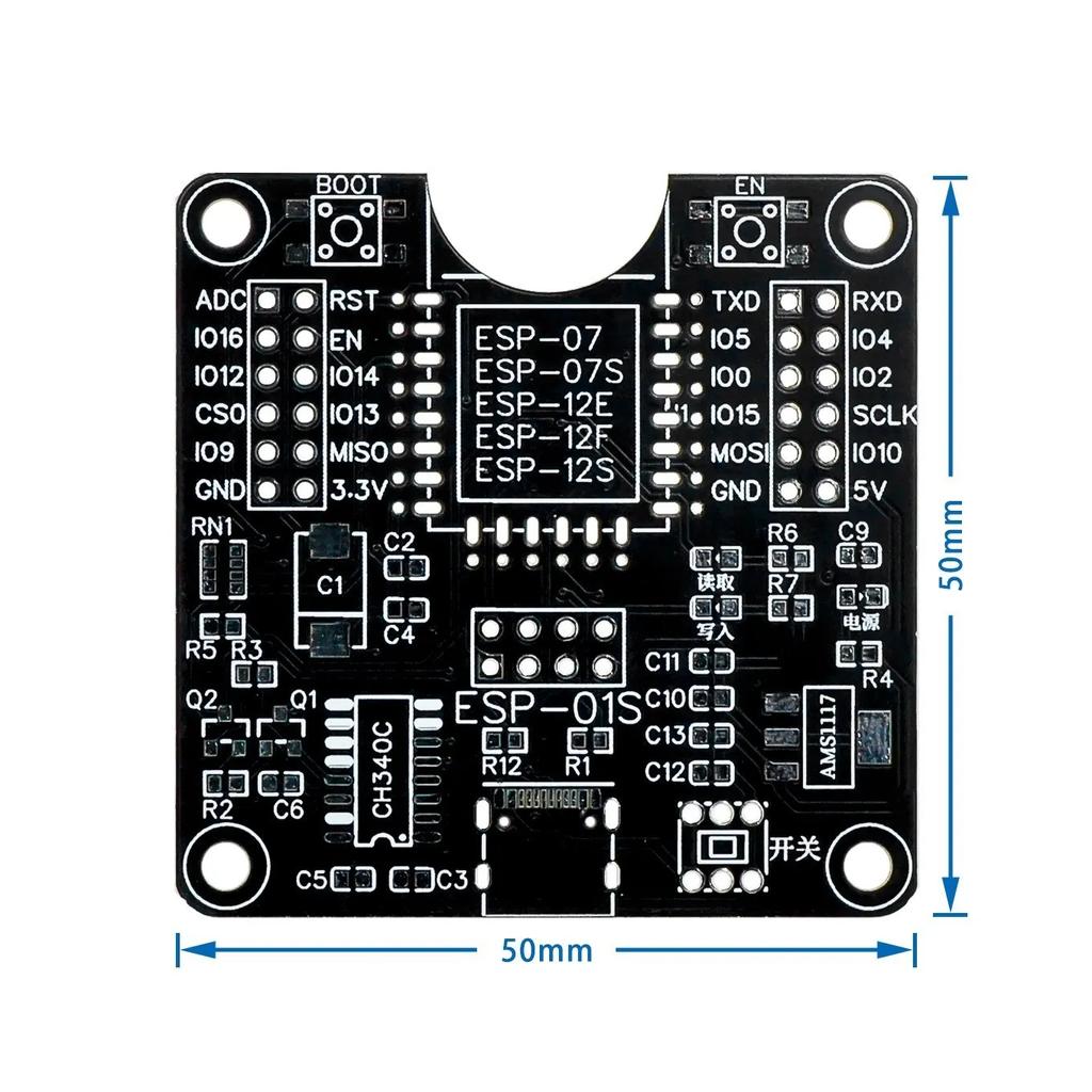 ESP8266 -32 ESP32-WROVER Development Board Test Programmer Socket Downloader for -01 -12F -07S ESP-12S ESP32