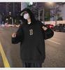 Men's Hong Kong Style Retro Hooded Sweatshirt - Spring/Fall American Heavyweight High Street Trendy Loose Jacket with Plus Velvet