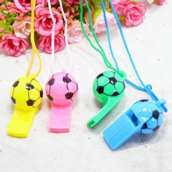 10Pcs Mini Kids Children Soccer Football Whistle Cheerleading Party Arena Toy