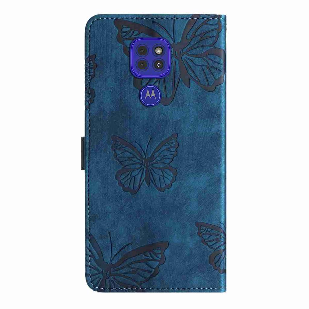 For Motorola Series.Moto E13 E20 G05 G54 Edge 40 Edge 50 Edge 60...Faux Leather Wallet Case with Butterfly Design,Card Slots & Shockproof Protection