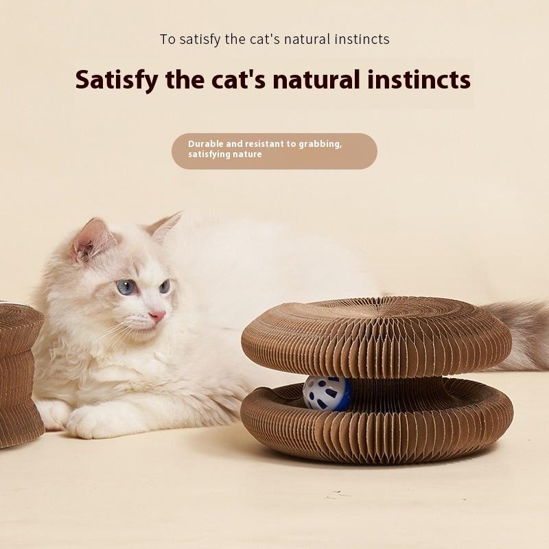 Cat Head Organ Thickened Cat Scratching Board Cat Claw Grinding Tool Corrugated Paper Wear-resistant Cat Cat Toys Pet Supplies