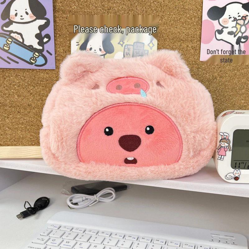 Korean Cartoon Large-Capacity Pencil Case | Cute Animal Design for Students