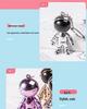 Trendy 3D Astronaut Keychain Pendant for Bags & Clothing