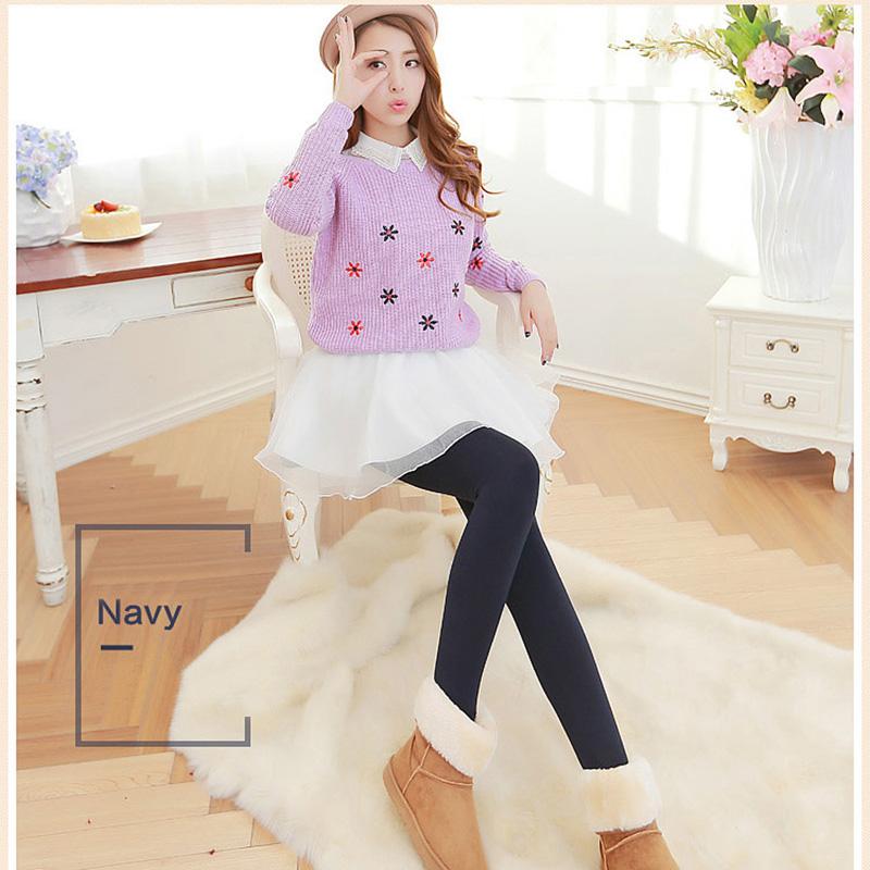 Leggings 300g Ispessiti in Velluto Plus da Donna Taglie Forti Velluto Perla Pantaloni All-in-one Pantaloni Caldi