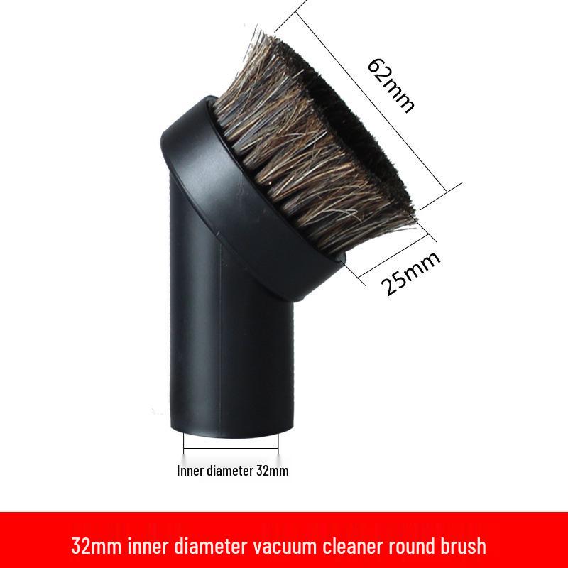 

European Vacuum Cleaner Horsehair Brush Head, 32mm & 28mm Inner Diameter Accessory