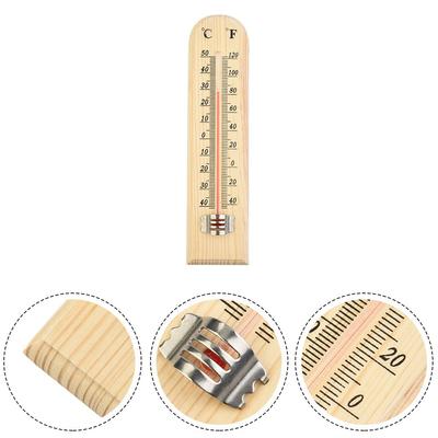 Wandthermometer Traditionell Holz 1* 200mm Buche